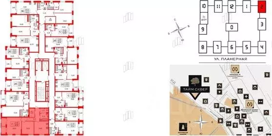 2-к кв. Санкт-Петербург Планерная ул., 99 (69.3 м) - Фото 1