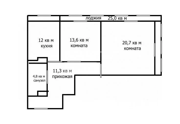 2-к кв. Томская область, Томск Большая Подгорная ул., 87 (57.2 м) - Фото 2