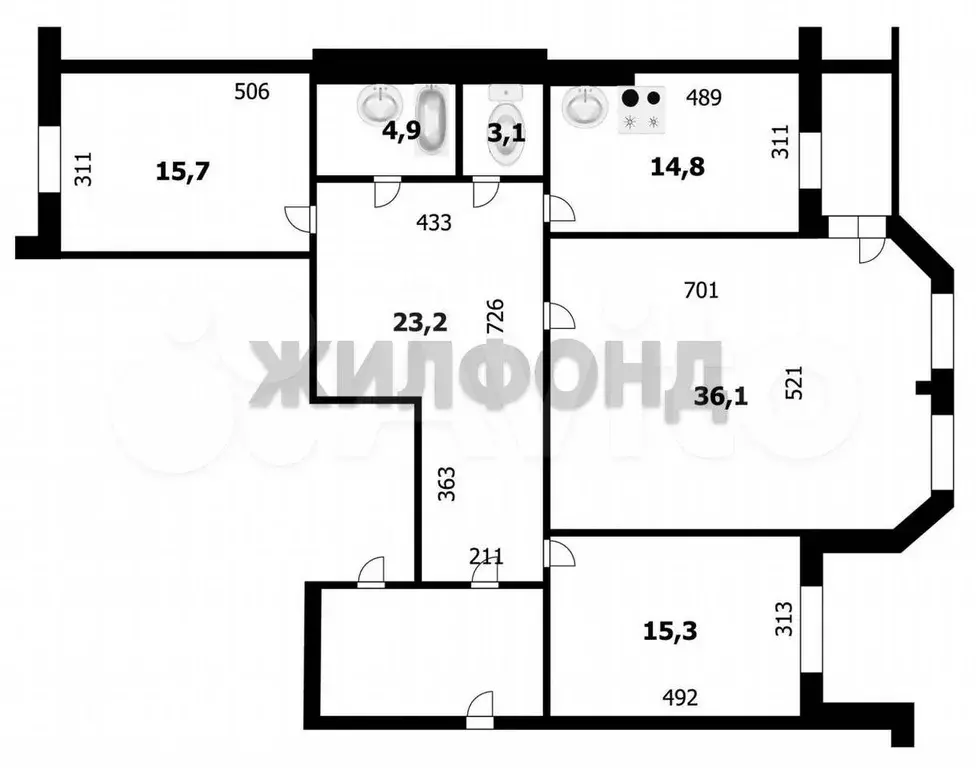 3-к. квартира, 115 м, 13/17 эт. - Фото 0