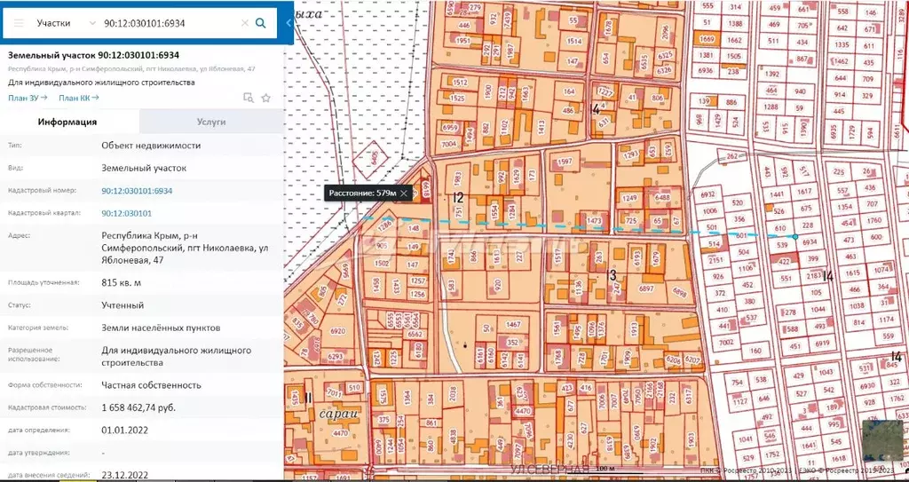 Публичная кадастровая карта крыма симферопольский район николаевка
