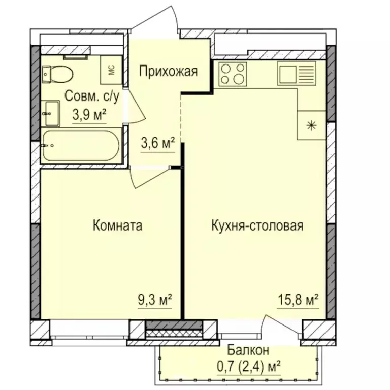 1-к кв. Удмуртия, Ижевск Буммаш жилрайон, Покровский жилой комплекс ... - Фото 1