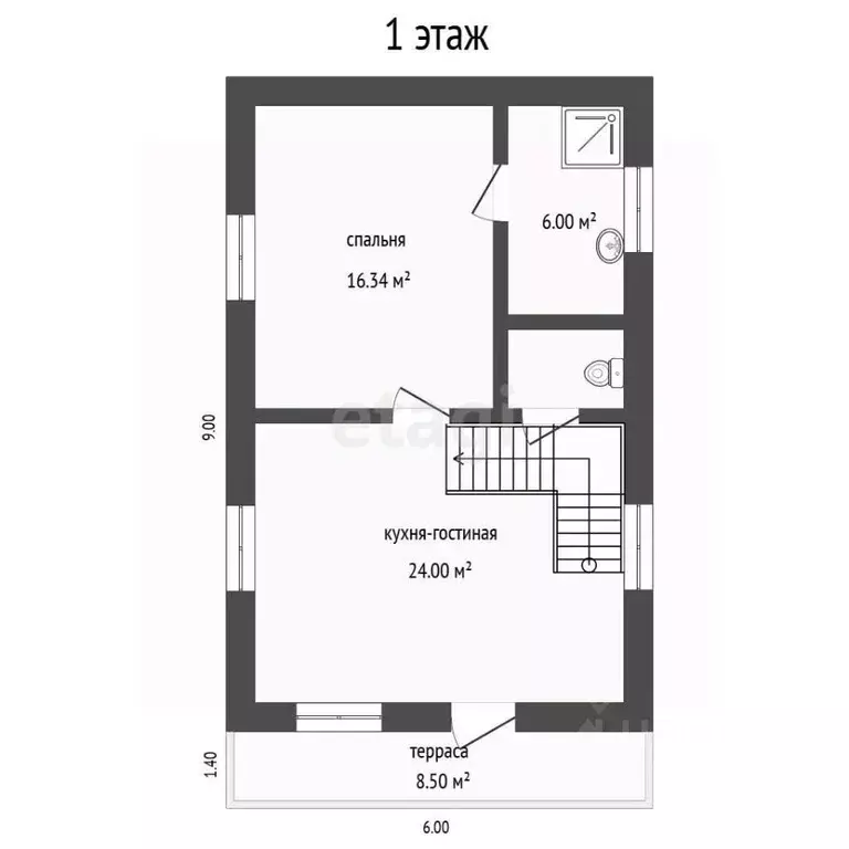 Дом в Тюменская область, Тюмень Изобилие СНТ, ул. Ягодная (70 м) - Фото 2