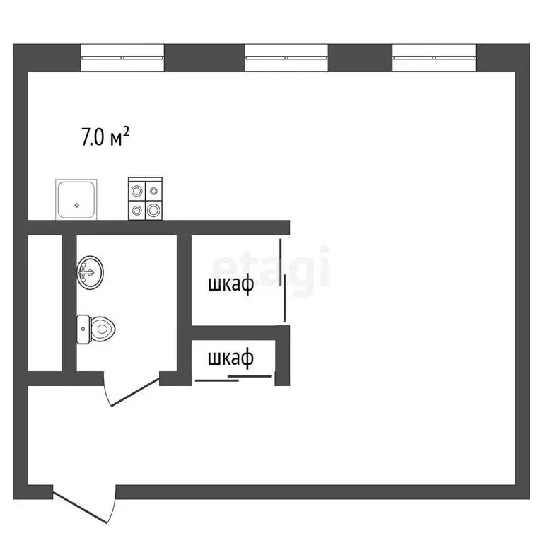 2-комнатная квартира: Петропавловск-Камчатский, улица Тушканова, 7 (45 ... - Фото 1