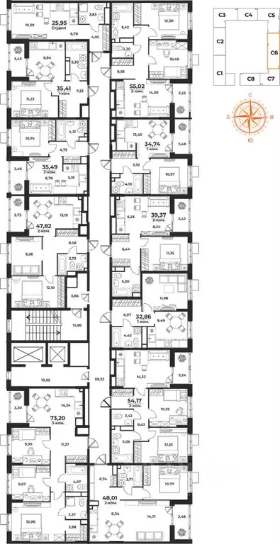 1-к кв. Хабаровский край, Хабаровск Брянский пер. (35.41 м) - Фото 2