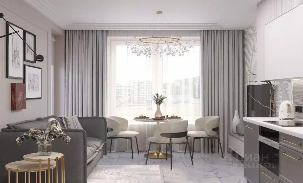 2-к кв. Санкт-Петербург просп. Крузенштерна, 2 (56.6 м) - Фото 1