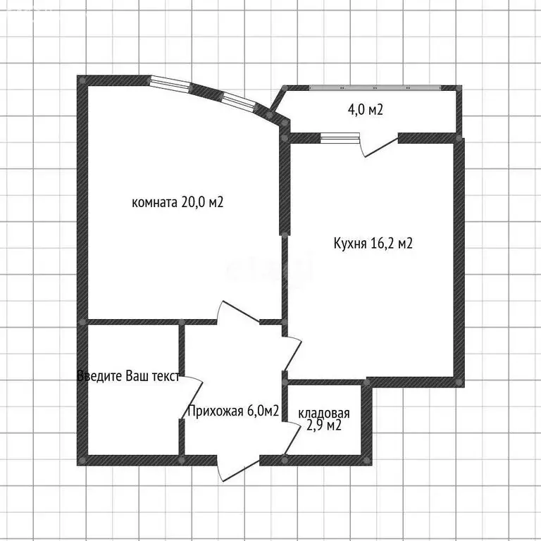 1-комнатная квартира: Краснодар, Черниговская улица, 1 (50.1 м) - Фото 0