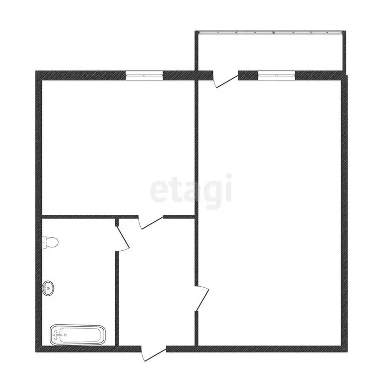 1-комнатная квартира: Белгород, Садовая улица, 15 (29.5 м) - Фото 0