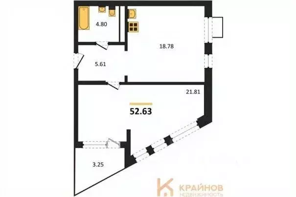 1-к кв. Воронежская область, Воронеж наб. Чуева, 7 (52.63 м) - Фото 0