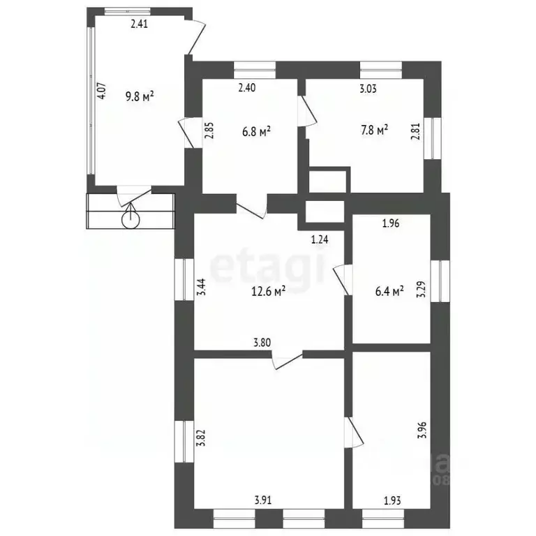Дом в Омская область, Омск Московка мкр, ул. 4-я Станционная, 43 (56 ... - Фото 2