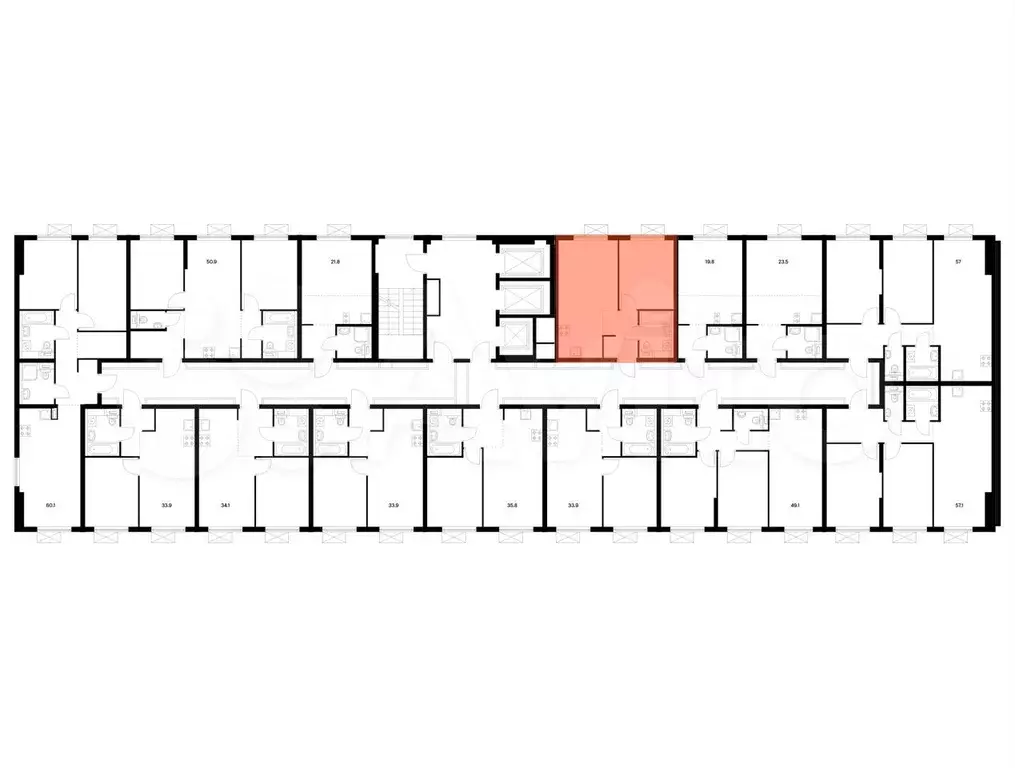 1-к. квартира, 35,9 м, 10/25 эт. - Фото 1