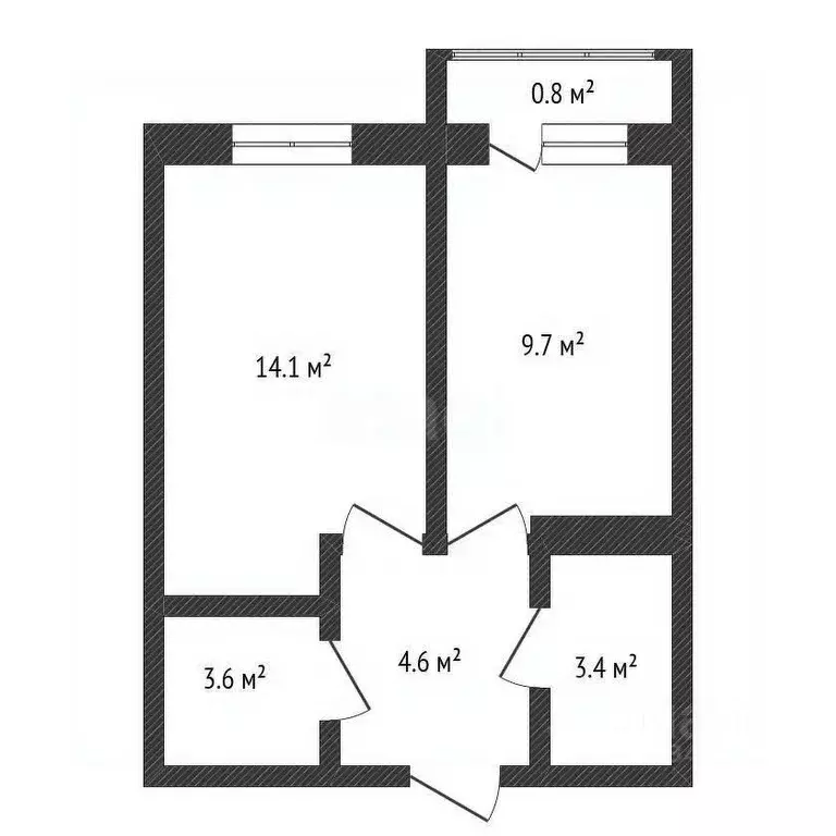 1-к кв. Нижегородская область, Нижний Новгород ул. Июльских Дней, 1к2 ... - Фото 2