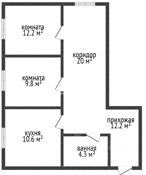 2-к кв. Дагестан, Махачкала ул. Ибрагимовой, 2Бк1 (70.0 м) - Фото 2