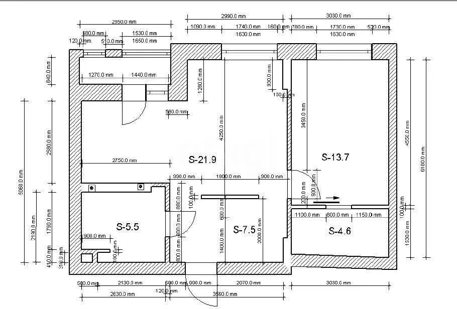 2-комнатная квартира: Казань, улица Баки Урманче, 4к2 (53.1 м) - Фото 1