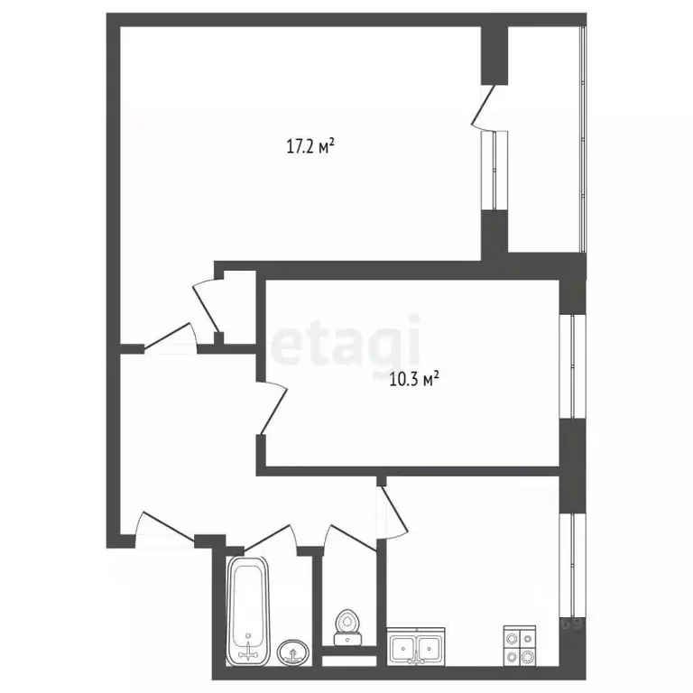 2-к кв. Москва ул. Теплый Стан, 14/2 (43.0 м) - Фото 2