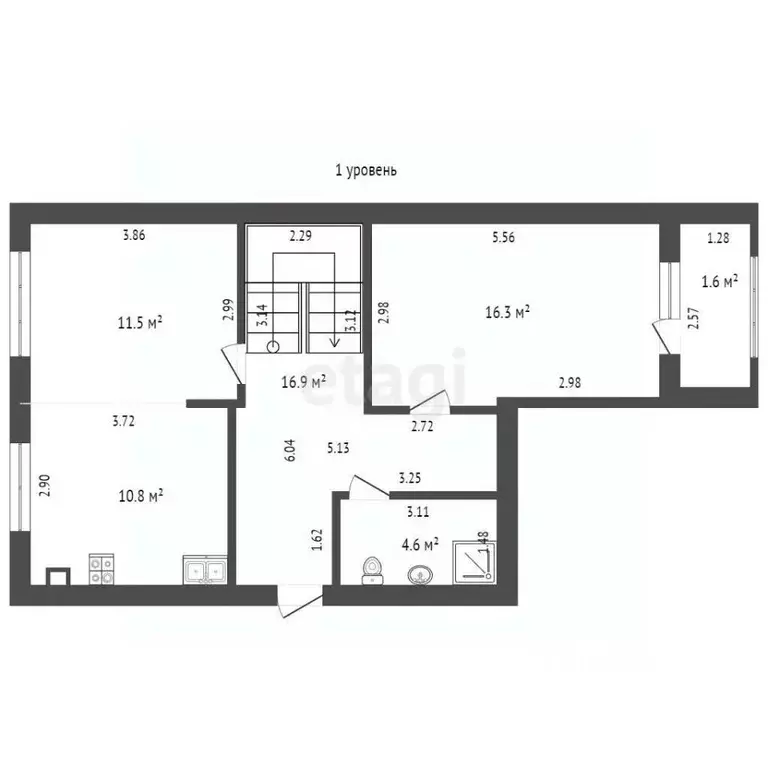 3-к кв. Калининградская область, Калининград ул. Добролюбова, 48 ... - Фото 2