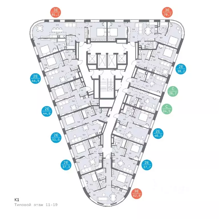 3-к кв. Москва ш. Боровское (дублер) (64.1 м) - Фото 1