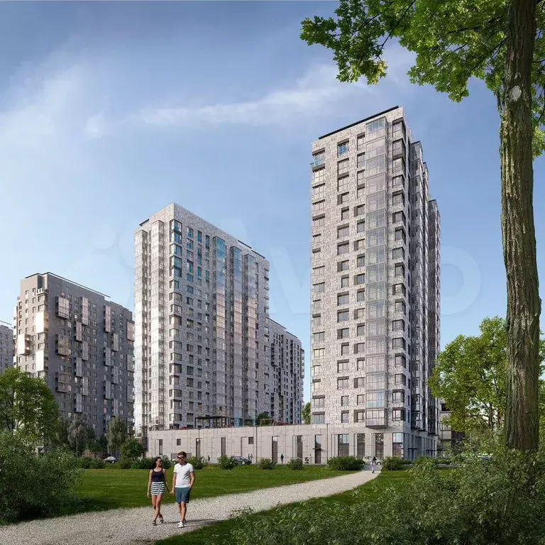 1-к. квартира, 47,9 м, 12/25 эт. - Фото 1