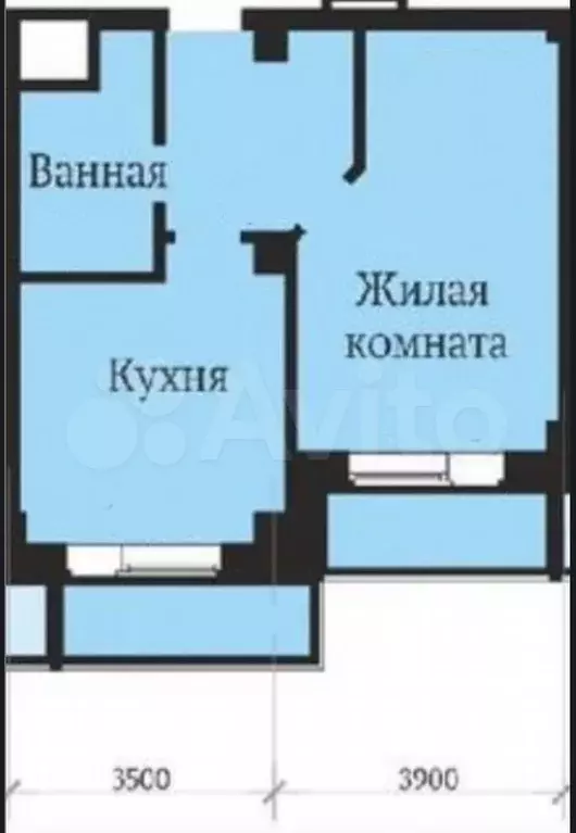 1-к. квартира, 42 м, 13/17 эт. - Фото 0