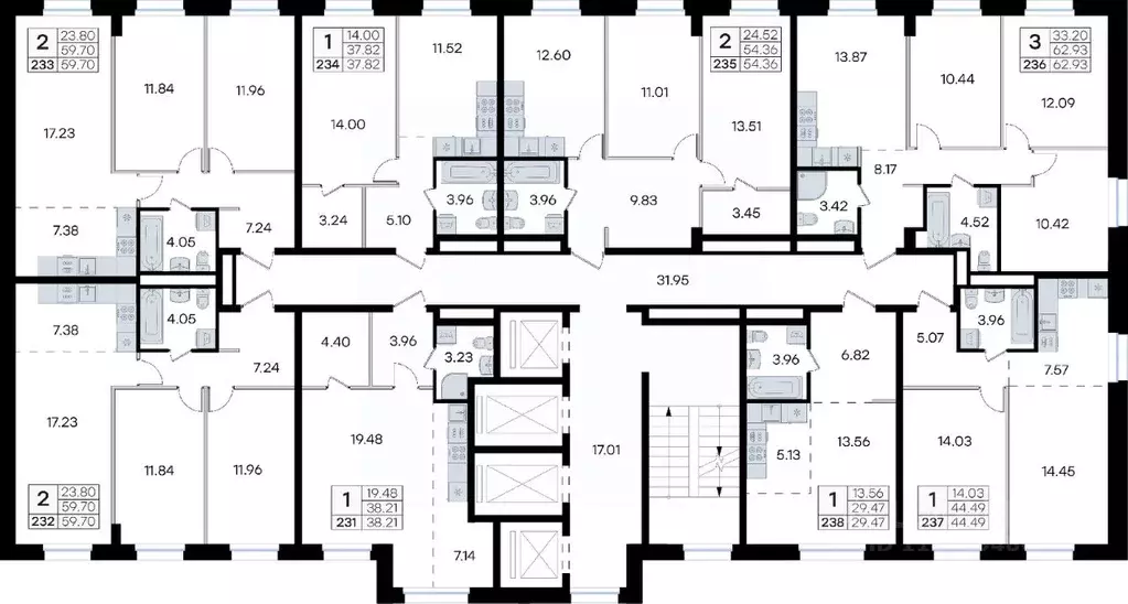 Студия Приморский край, Владивосток ул. Тухачевского, 80 (38.21 м) - Фото 2