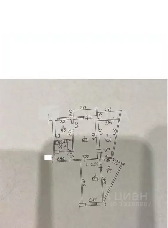 3-к кв. Кемеровская область, Новокузнецк ул. Климасенко, 27 (61.5 м) - Фото 1