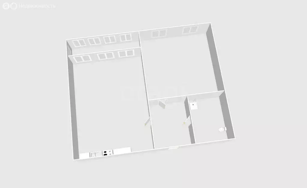 2-комнатная квартира: Южно-Сахалинск, улица А.О. Емельянова, 21А (64 ... - Фото 1