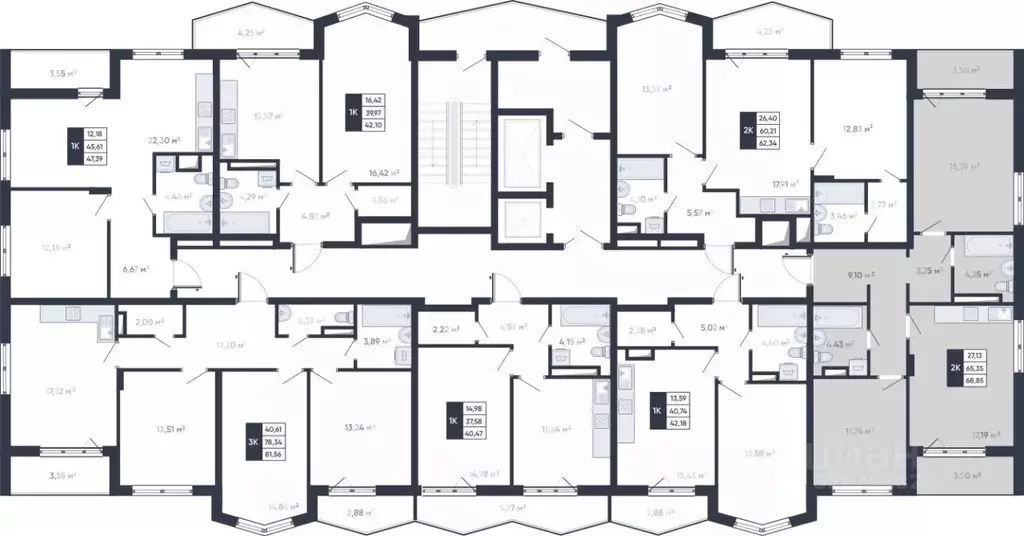 2-к кв. Белгородская область, Старый Оскол Садовые Кварталы мкр,  ... - Фото 2