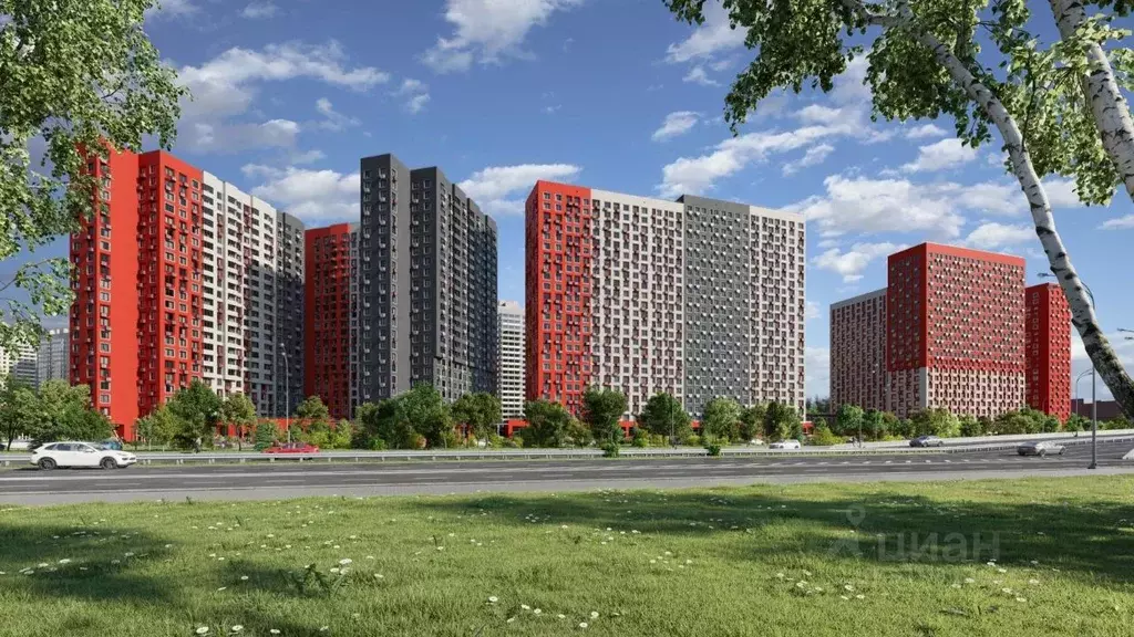 2-к кв. Москва Городские Истории жилой комплекс, к1 (68.35 м) - Фото 1