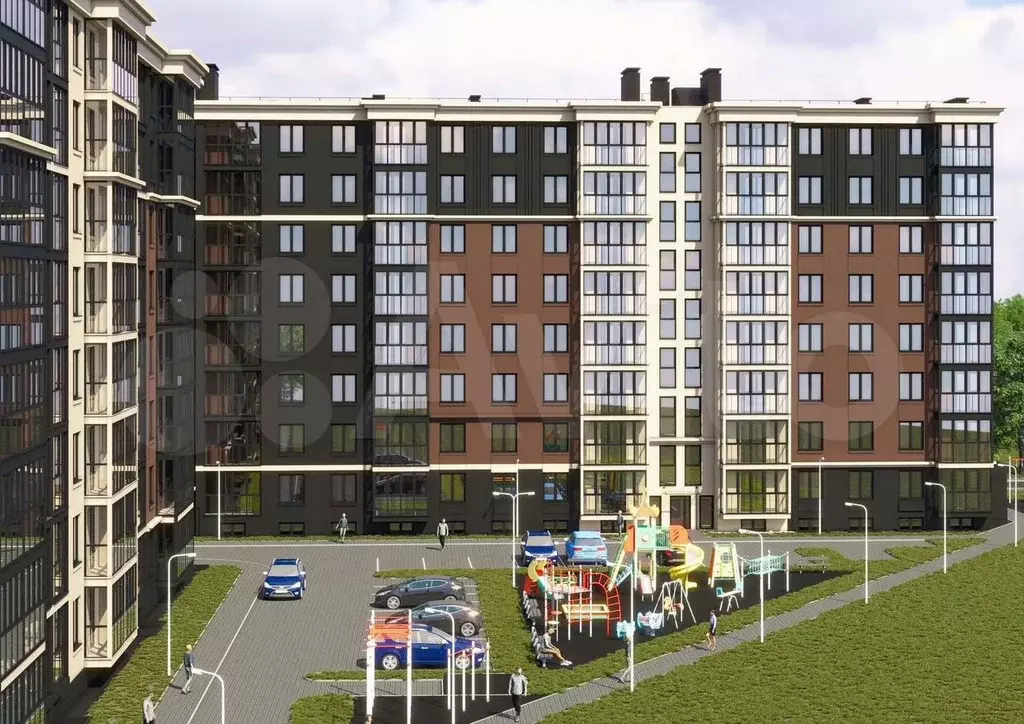 1-к. квартира, 45,6 м, 5/8 эт. - Фото 1