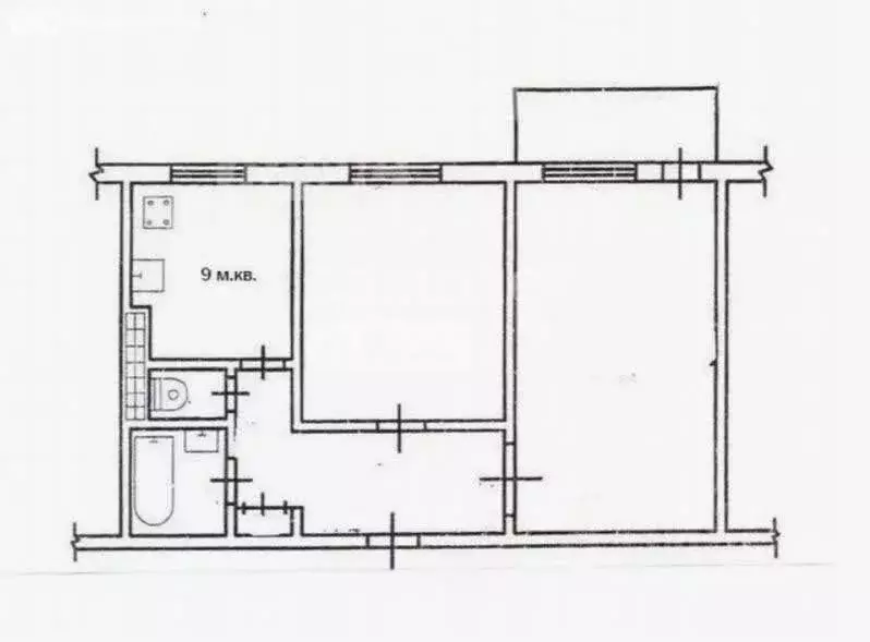 2-комнатная квартира: Ржев, улица Челюскинцев, 19 (40.4 м) - Фото 1