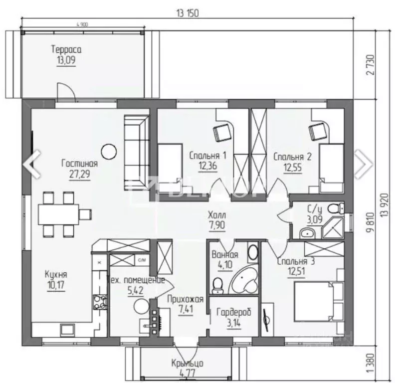 Дом в Костромская область, Кострома ул. Владимира Люсина, 23 (107 м) - Фото 2