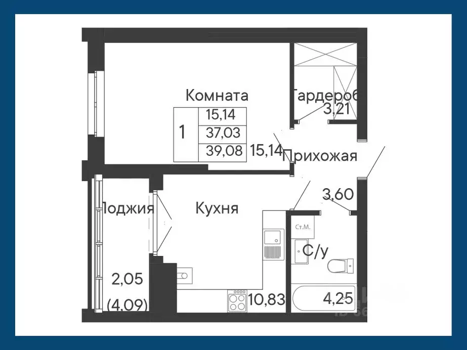 1-к кв. Ростовская область, Ростов-на-Дону Ривьера жилой квартал,  ... - Фото 1