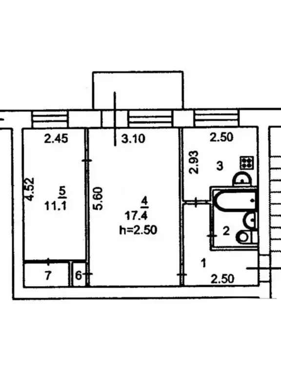2-к кв. Иркутская область, Иркутск Севастопольская ул., 235 (45.0 м) - Фото 2