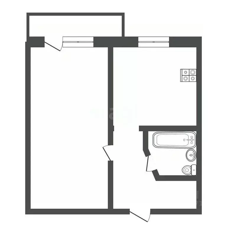 1-к кв. Свердловская область, Нижний Тагил ул. Булата Окуджавы, 13 ... - Фото 2