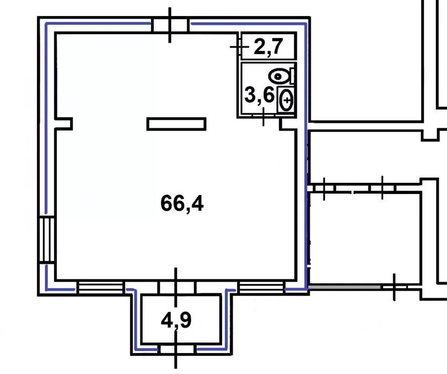 Помещение свободного назначения в Москва Флотская ул., 82/6С1 (78 м) - Фото 1