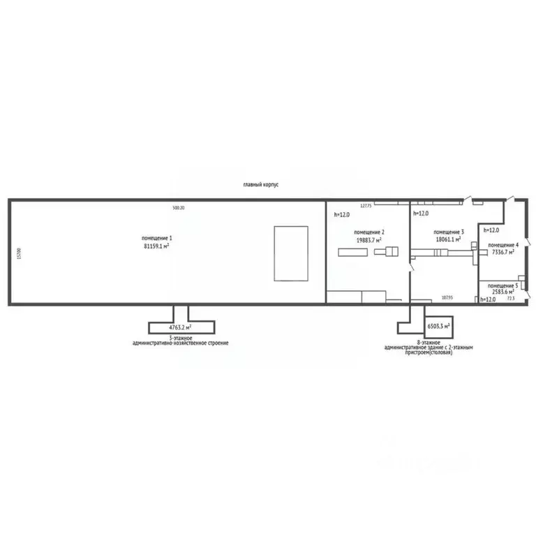 Склад в Красноярский край, Красноярск ул. Пограничников, 36с3 (2826 м) - Фото 1