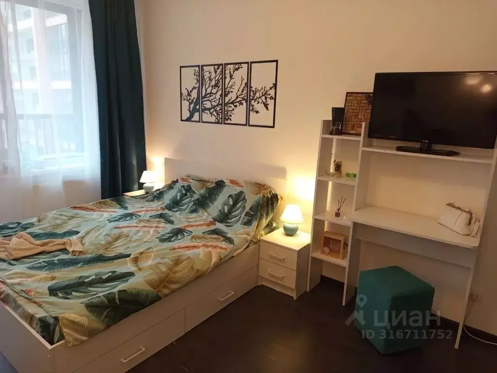 Студия Санкт-Петербург аллея Арцеуловская, 15 (26.0 м) - Фото 0
