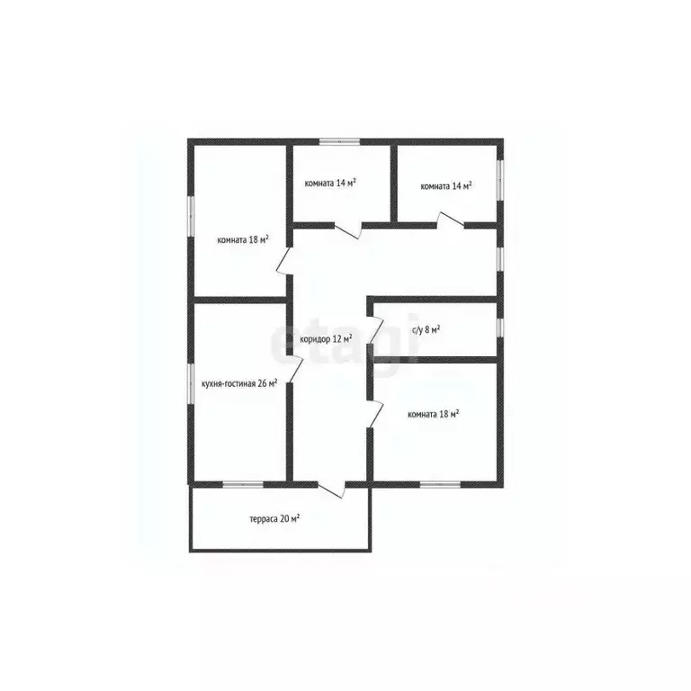 Дом в Адыгея, Гиагинская ст-ца ул. Кирова (155 м) - Фото 2