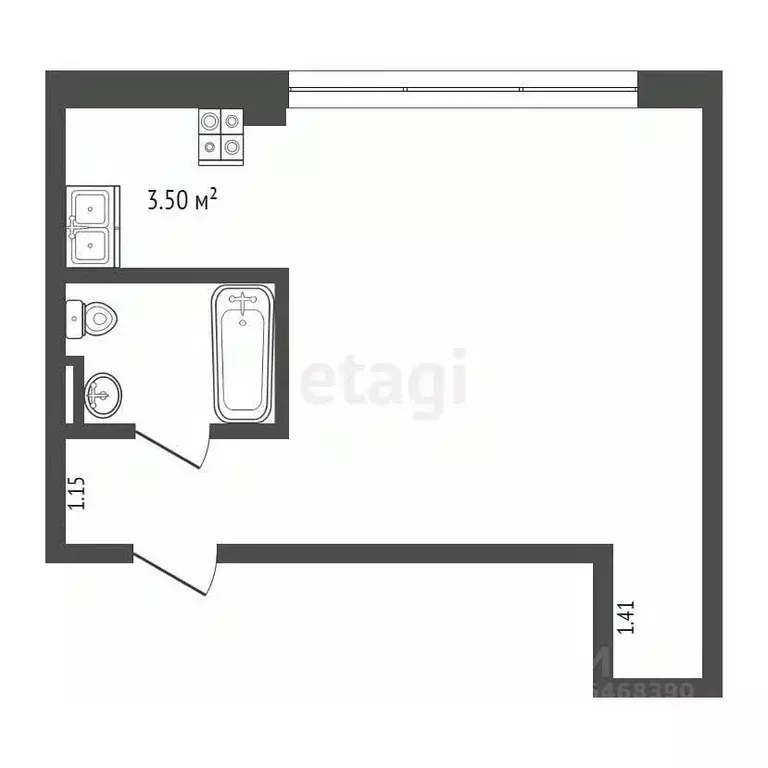 1-к кв. Крым, Ялта ул. Средне-Дарсановская, 13 (32.0 м) - Фото 2