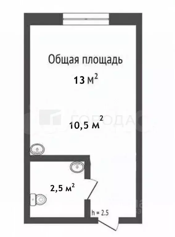 Студия Алтайский край, Барнаул Докучаево мкр, ул. Шукшина, 32 (69.0 м) - Фото 2