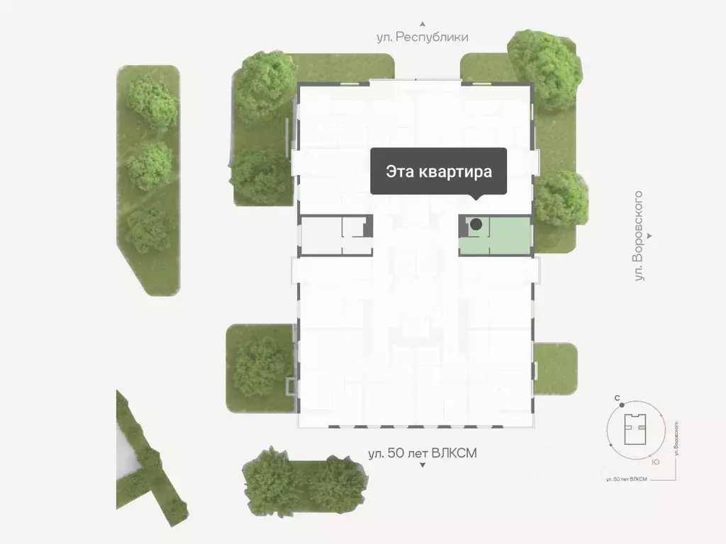 Студия Тюменская область, Тюмень ул. Республики, 204к17 (21.8 м) - Фото 2