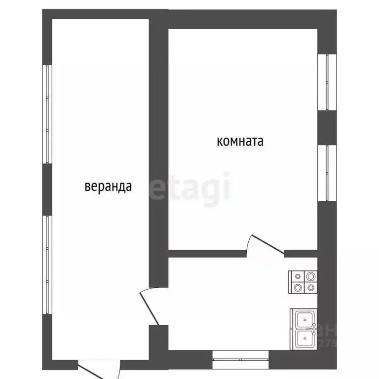 Дом в Тамбовская область, Ржаксинский муниципальный округ, д. Зароща ... - Фото 2