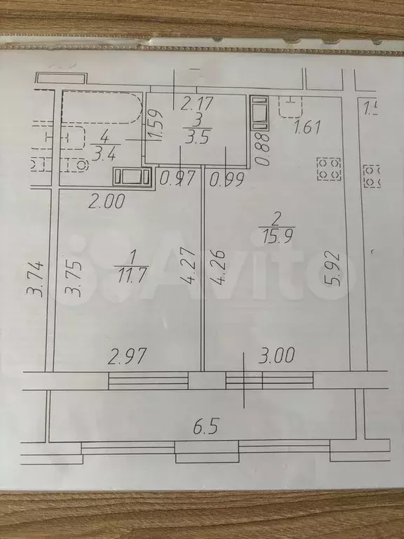 1-к. квартира, 38,6 м, 13/13 эт. - Фото 0
