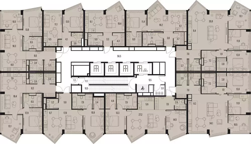 4-комнатная квартира: Москва, Летниковская улица, 11к1 (109.7 м) - Фото 1