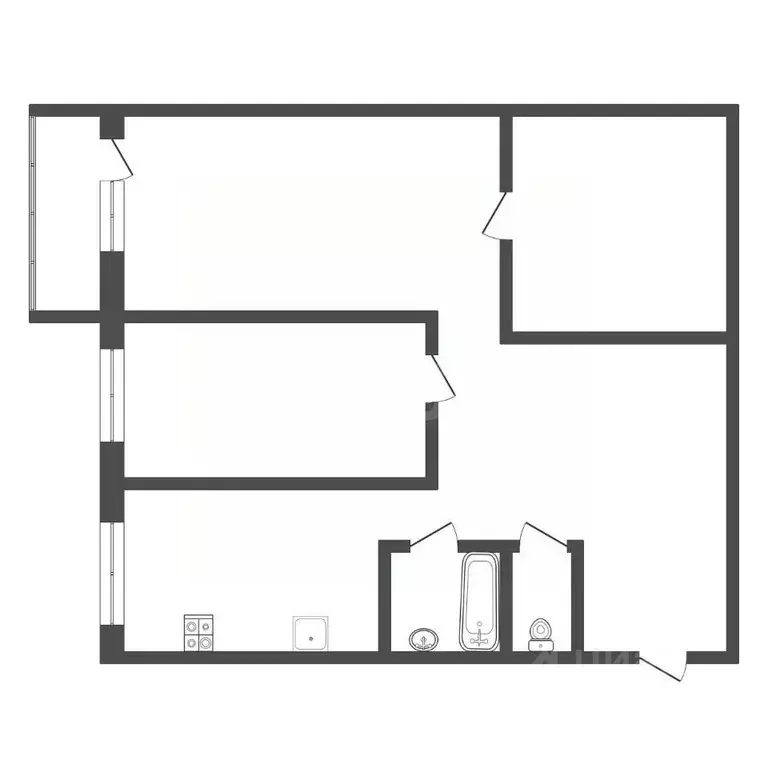 3-к кв. Тульская область, Богородицк ул. Совхоз-техникум, 11 (59.1 м) - Фото 2