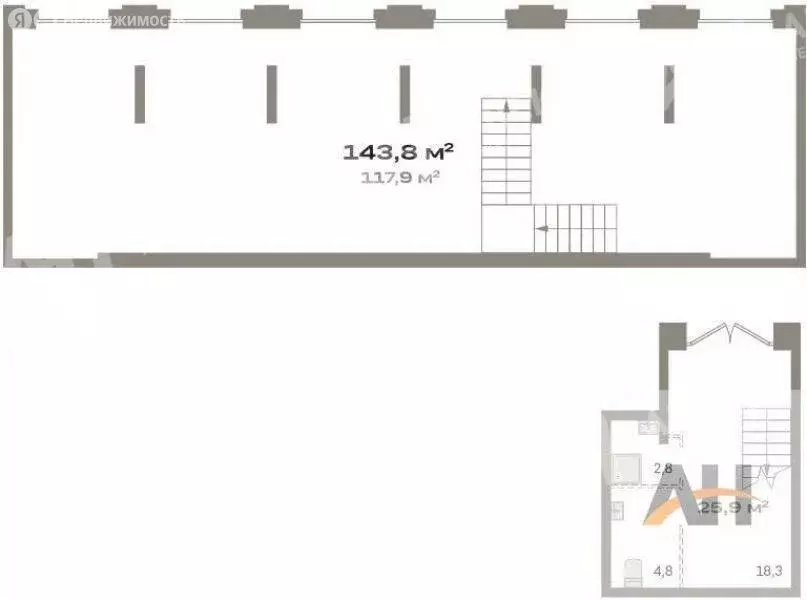 Помещение свободного назначения (144 м) - Фото 2