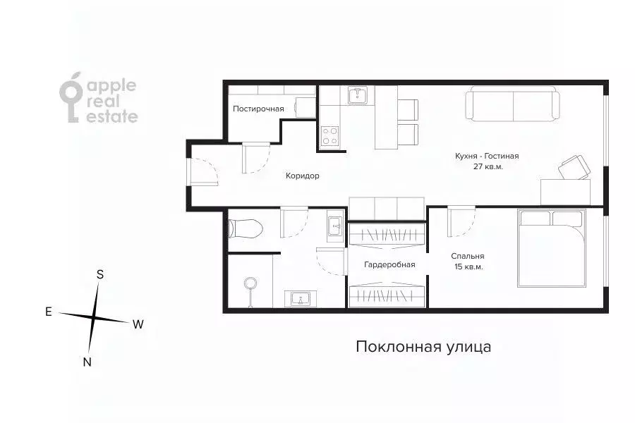 2-к кв. Москва Поклонная ул., 9 (64.0 м) - Фото 2