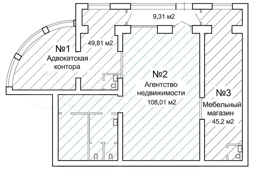 Помещение с Арендаторами в центре города, 212.33 м - Фото 0