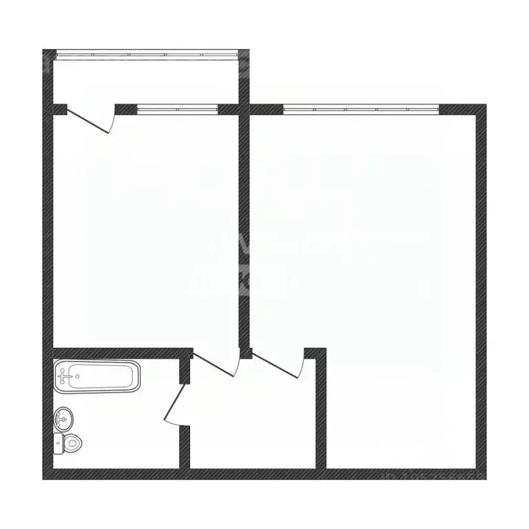 1-к кв. Тамбовская область, Тамбов Мичуринская ул., 335Б (29.8 м) - Фото 1