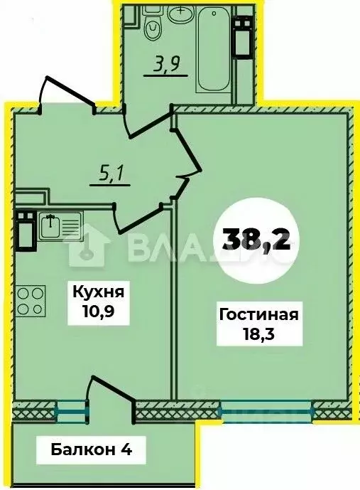 1-к кв. Бурятия, Улан-Удэ 148А мкр, 2/2 (39.4 м) - Фото 1