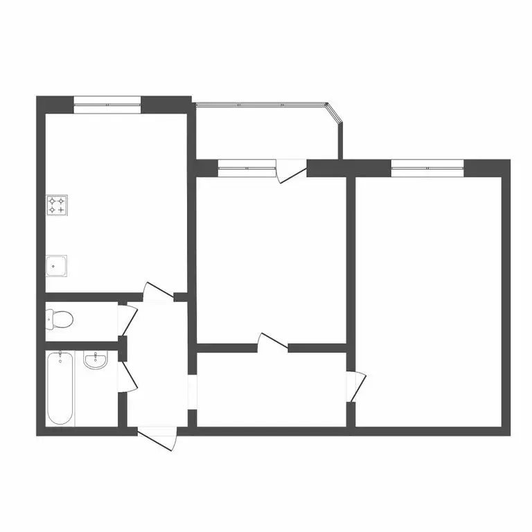 2-комнатная квартира: Тюмень, улица Мельникайте, 122 (60.2 м) - Фото 1